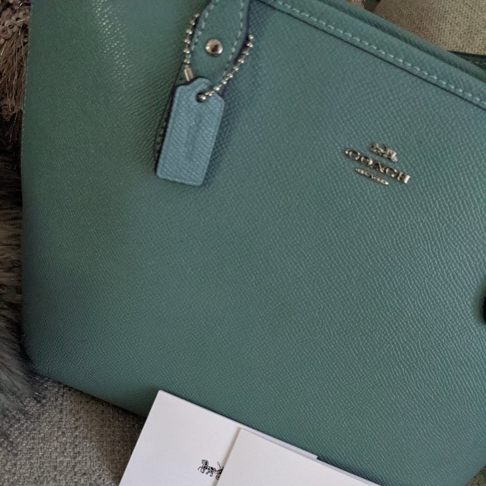 Small Aquamarine Coach Purse
